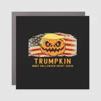 Trumpkin Make Halloween Great Again Us Flag Funny  Car Magnet