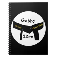Martial Arts Future Black Belt Notebook