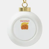 Trumpkin Classic Ceramic Ball Christmas Ornament