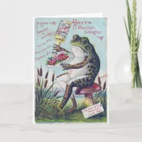 Hoyt's German Cologne Frog Card