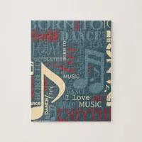 Born to Dance Blue/Red/Gold ID277 Jigsaw Puzzle