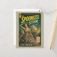 The Spoonless Star Fantasy Scifi Book Cover Postcard