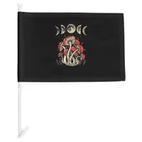 Cottagecore Mushrooms Academia Goblincore Aestheti Car Flag