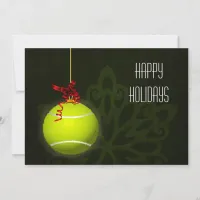 for a tennis player Christmas Cards