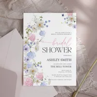 Pastel Floral Bridal Shower Invitation