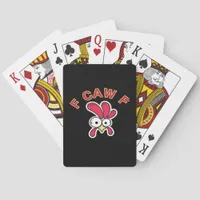 F-Caw-F Chicken Funny Poker Cards