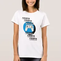 Blue and Black Gamer | Video Controller T-Shirt