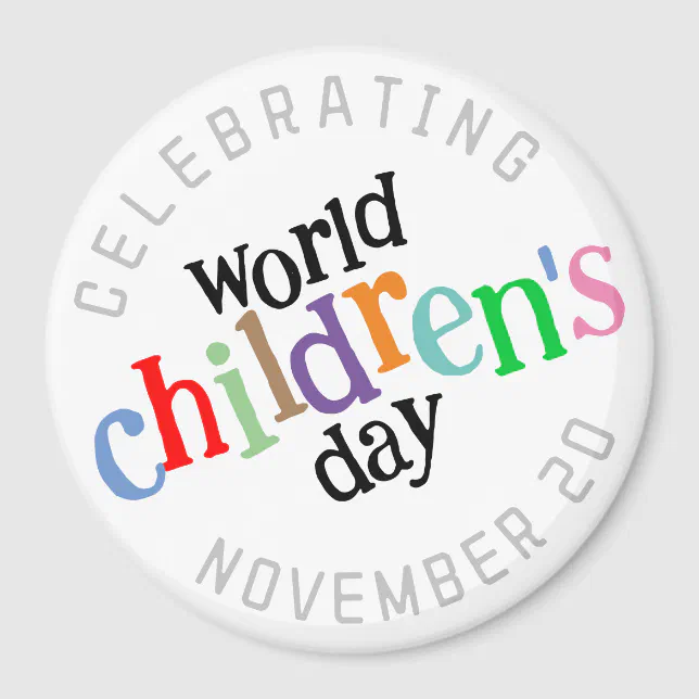  Colorful Happy World Children's Day Magnet