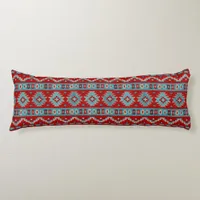 Southwest Mesas Turquoise & Red Body Pillow