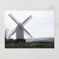 (UK) White Windmill Postcard