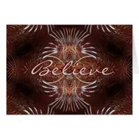 Believe Fractal Card