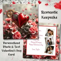 Personalized Photo | Steampunk Valentine's Day Card