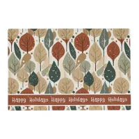 Earth Tones Christmas Pattern#5 ID1009 Placemat