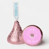 Snow Excited Pink Teddy Bear Baby Shower Hershey®'s Kisses®