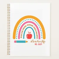 #Teacherlife Rainbow Personalized Teacher's Planner
