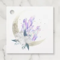 Mystical Boho Crystal Moon Wedding Favor Tags