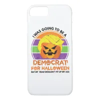 Going To A Democrat For Halloween Funny Trumpkin iPhone 8/7 Case