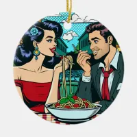 Couple in Love | Pop Art Ceramic Ornament