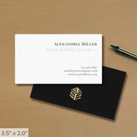 Simple Elegant Accountant Business Card