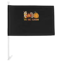 Tis The Season Football Fall Thanksgiving Football Car Flag