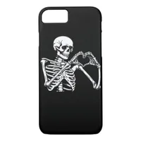 Skeleton Heart Hands Sign Halloween Costume Trendi iPhone 8/7 Case