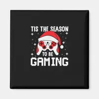 Tis The Season To Gaming Christmas Gamer Heartbeat Magnet