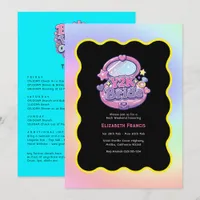 Y2K Bride Retro '90s Throwback Bachelorette Invitation