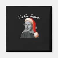 Vintage Christmas Santa Hat Funny Tis Season Magnet