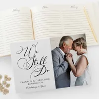 Elegant Anniversary Vow Renewal Photo Guest Book