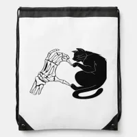 Till Death Cats Do Us Part Classic Drawstring Bag
