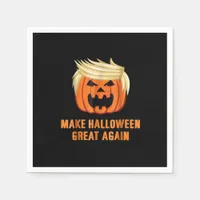 Make Halloween Great Again Funny Trumpkin Classic  Napkins