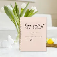 Personalized Blush Easter Bunny Planner