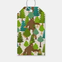 Funny Bigfoot in the Woods Gift Tags