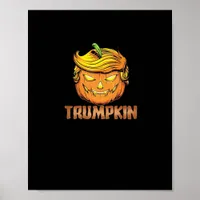 Trumpkin -  Halloween Pumpkin Poster