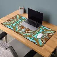 Owls in Trees Mandala Desk Mat