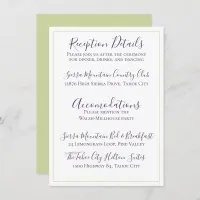 Minimalist Deep Purple Single Tulip Wedding Invitation