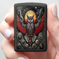 Cosmic Owl in Vibrant Colors Zippo Lighter