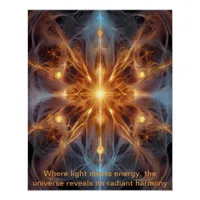 Cosmic Energy Cross Poster