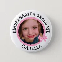 Personalized Kindergarten Graduate Photo Button