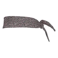 Pink Gray Black Cheetah Tie Headband