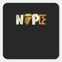 Nope No Kings In America We The People Political  Square Sticker