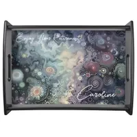 Enjoy Your Retirement Bold Dramatic Colors Serving Tray