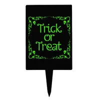 Halloween Slime Green Trick or Treat Cake Topper