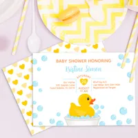 Rubber Duck Baby Shower Invitation – Bubble Bath T