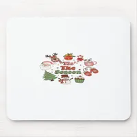 Tis The Season Christmas Acrylic Block Mouse Pad