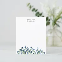 Modern chic wildflower floral personalized