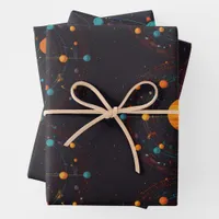 Cosmic Orbit Wrapping Paper Sheets