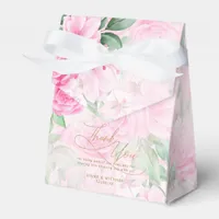 Rose Garden Wedding Thank You Pink ID764 Favor Boxes