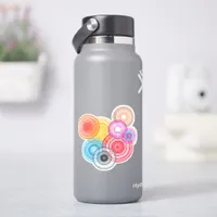 Multicolored circles sticker