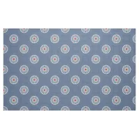 Light Blue Circles Abstract Geometric Pattern Fabric